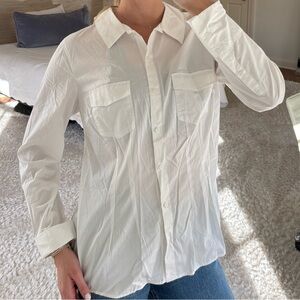 White Collared Button Down